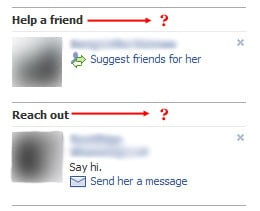 Facebook "Help a Friend"