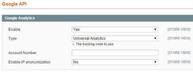 Magento Google Universal Analytics Tracking Code
