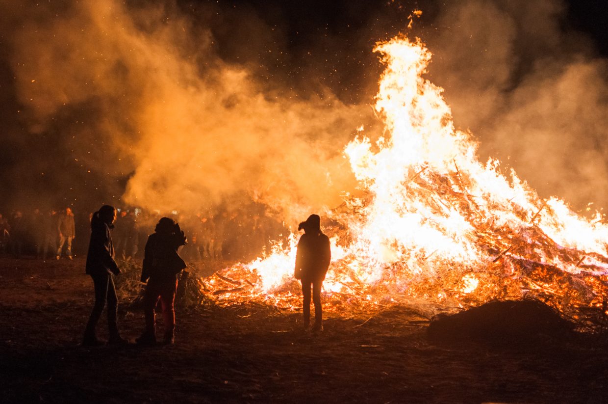 Easter Fire Osterfeuer in Germany